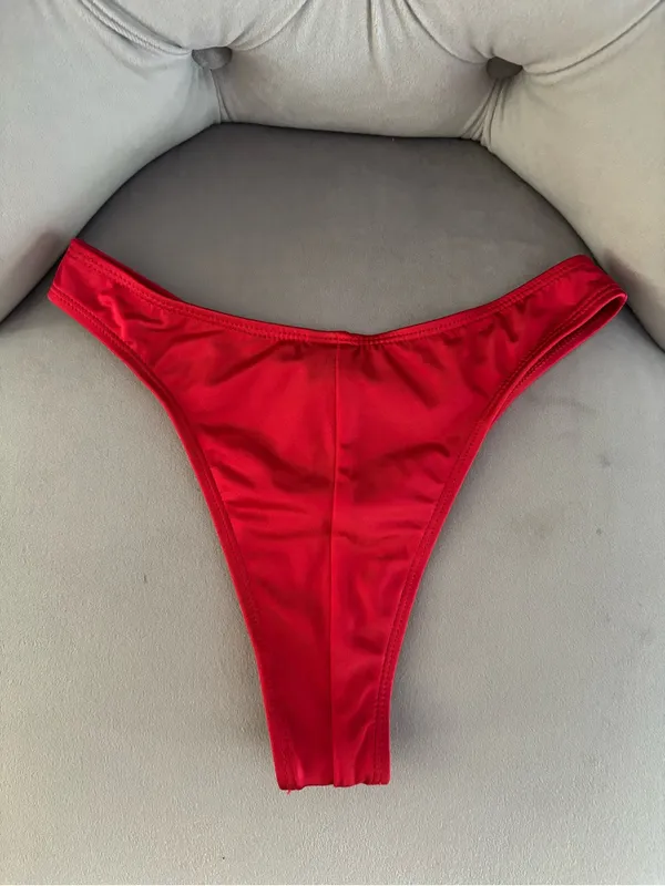 Salero Swim Red Bikini Bottom - Classic High-Cut - Image 2