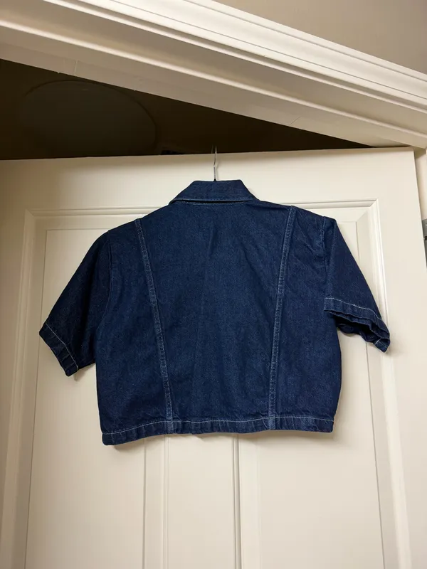 Zara Dark Denim Top - Image 5