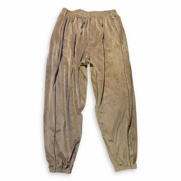 Skims Tan Velour Track Pants Joggers Sweatpants - Image 2
