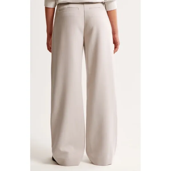 Abercrombie &‎ Fitch Sloane Tailored Wide Leg Pant Women 36 22 Pleated Trousers - Image 2