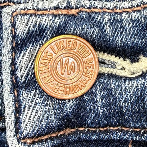 MOTHER The Insider Crop‎ Step Chew Jeans Dancing On Coals Blue Distressed 26 - Image 12