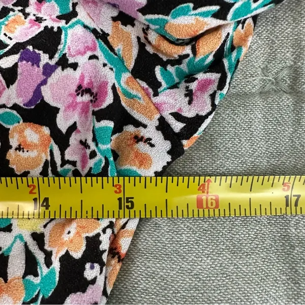 AFRM Revolve Floral Retro Puff Long Sleeve Mini Dress Size XS - Image 7