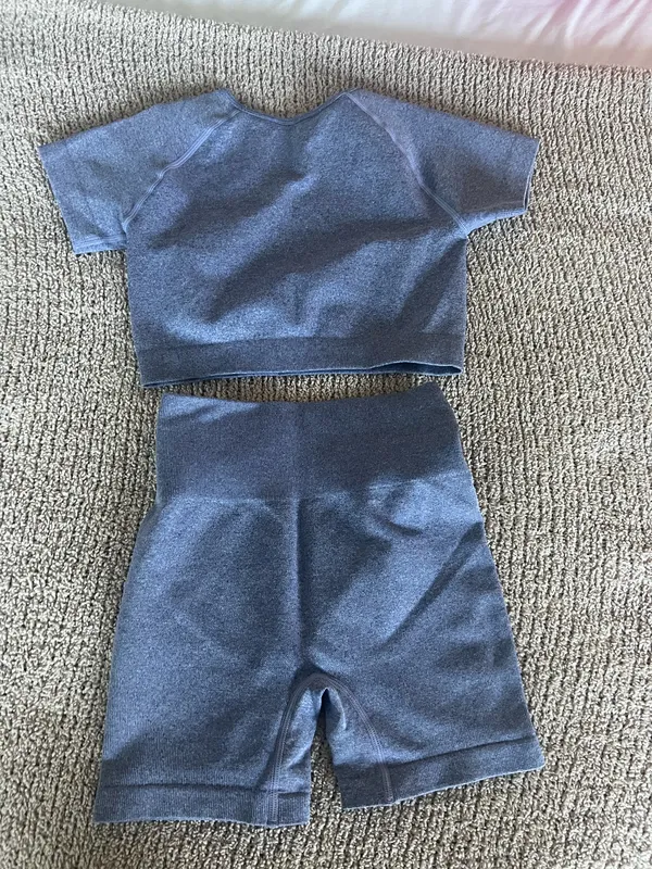 Amazon blue workout set Size S #activewear #gymwear #fitness - Image 4