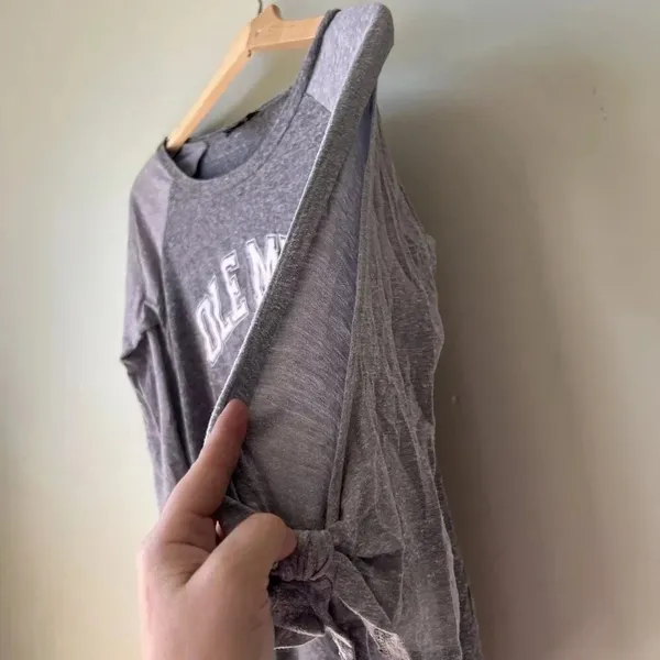 Gameday Couture Ole Miss Grey 3/4 Sleeve T-Shirt‎ Medium - Image 3