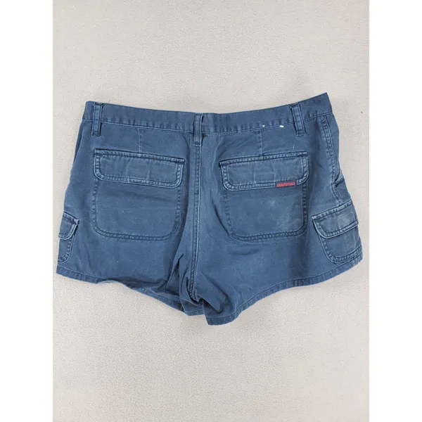 Aeropostale Cargo Shorts Womens 7/8 Blue Good‎ Utility Cotton Twill Multi Pocket - Image 3