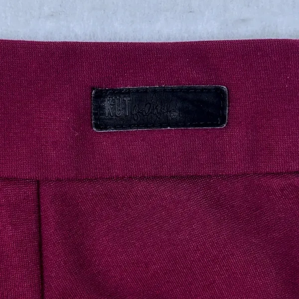 Kut from the Kloth Slim Pant Womens Sz 6‎ Burgundy Office Casual Coastal Trouser - Image 8