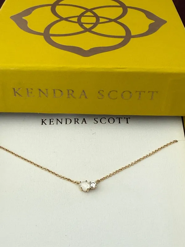 Kendra Scott birthstone June Gold Necklace New - Image 2