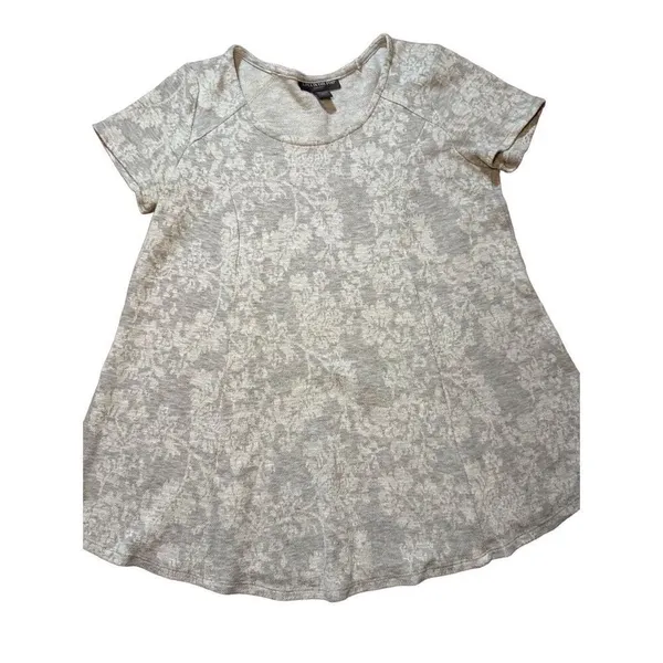 A Pea in the Pod Maternity Grey floral‎ top sz S - Image 4