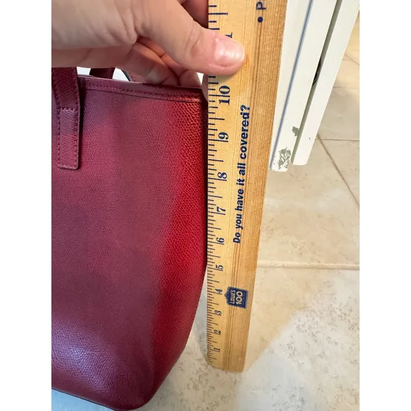 Michael Kors Jet Set Large Saffiano Leather Tote‎ – Deep Red - Image 2