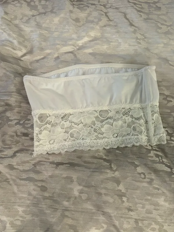 White Lace Tube Top - Image 3