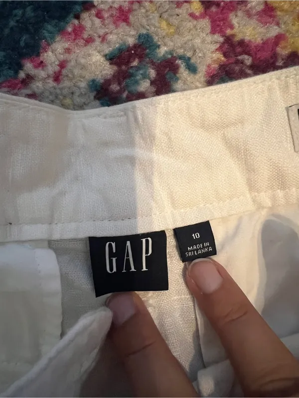 Gap size 10 pleated linen pant - Image 8