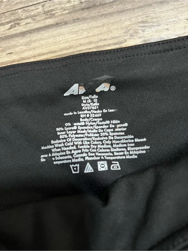 Avia Black High-Waist Leggings - Image 3