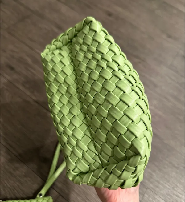Woven Mini Handbag in Light Green | 2 - Image 5