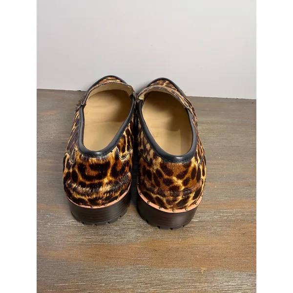 Vince Camuto Leopard Calf Hair Lug‎ Sole Loafers Size 7 New Statement - Image 8