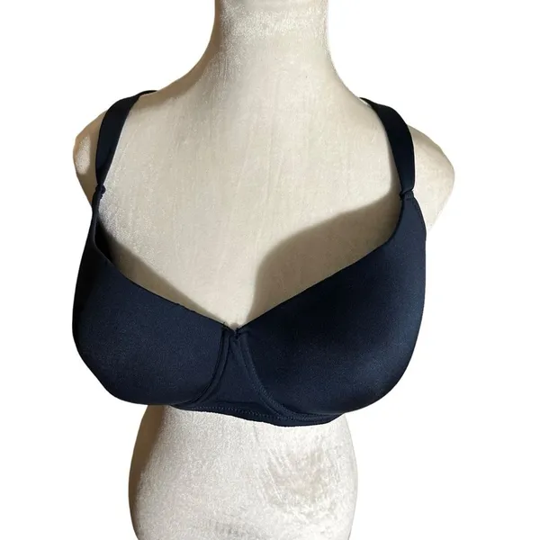 Delta Burke Navy Blue Padded Bra Size‎ 42D Size undefined - Image 9