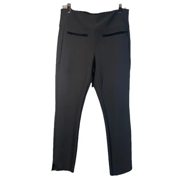 Athleta Stellar Crop Pants Charcoal Size‎ M Style 21023 Zip Ankle Athleisure - Image 2