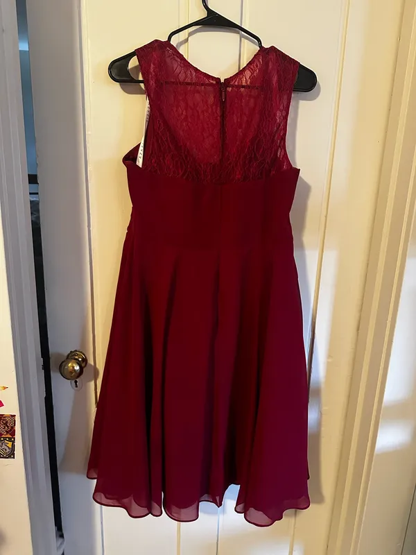 Azazie A-Line Burgundy Bridesmaid Dress - Image 6