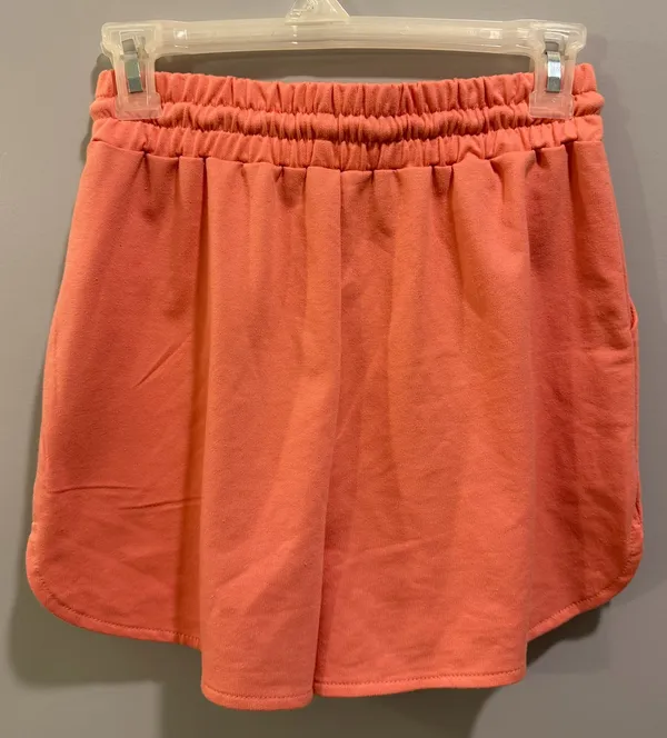 HYFVE Drawstring Waist Oversized Lounge Shorts Coral - Image 8