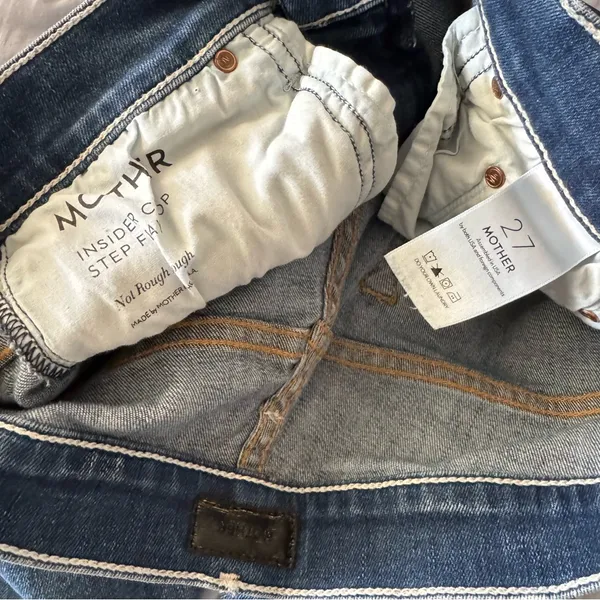 Mother insider crop step fray not rough enough jeans - Image 6