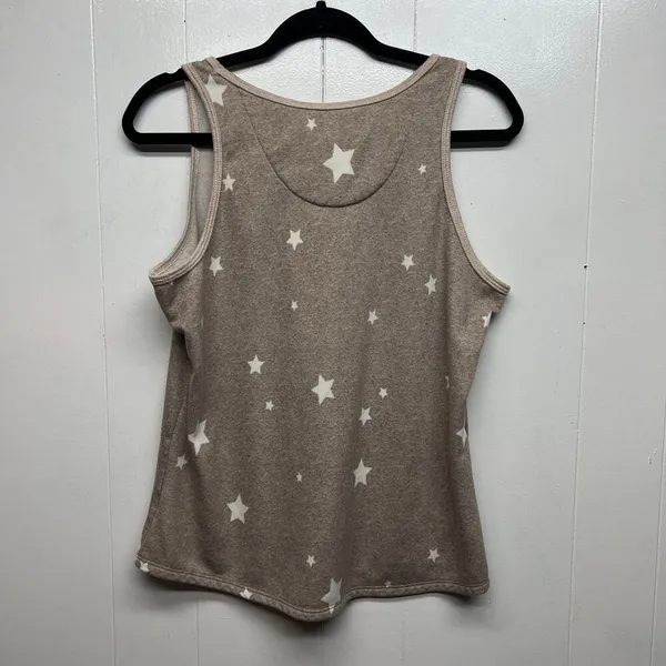 Live Love Lounge Star Print Women's Tank Sweater Size XL Stretch - Image 5