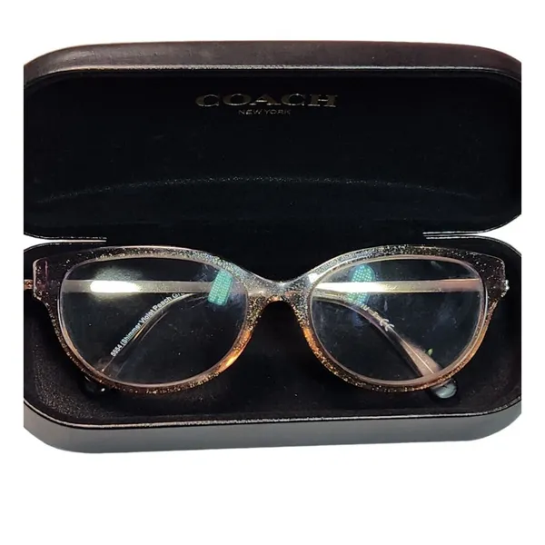 COACH Eyeglass Frames 6171U T 5475 Shimmer Violet Peach Gradient 55-17-140 - Image 3