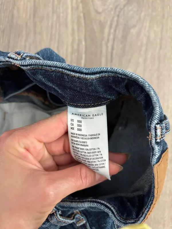 American Eagle Denim Highest Waist '90s Boyfriend Shorts (0) - Image 7