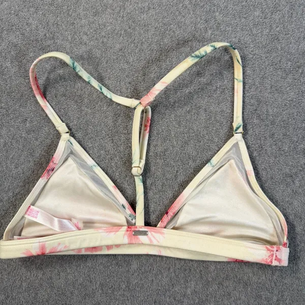 PINK Victoria's Secret Women's Small Floral Racerback Bralette Bra Unlined - Image 8