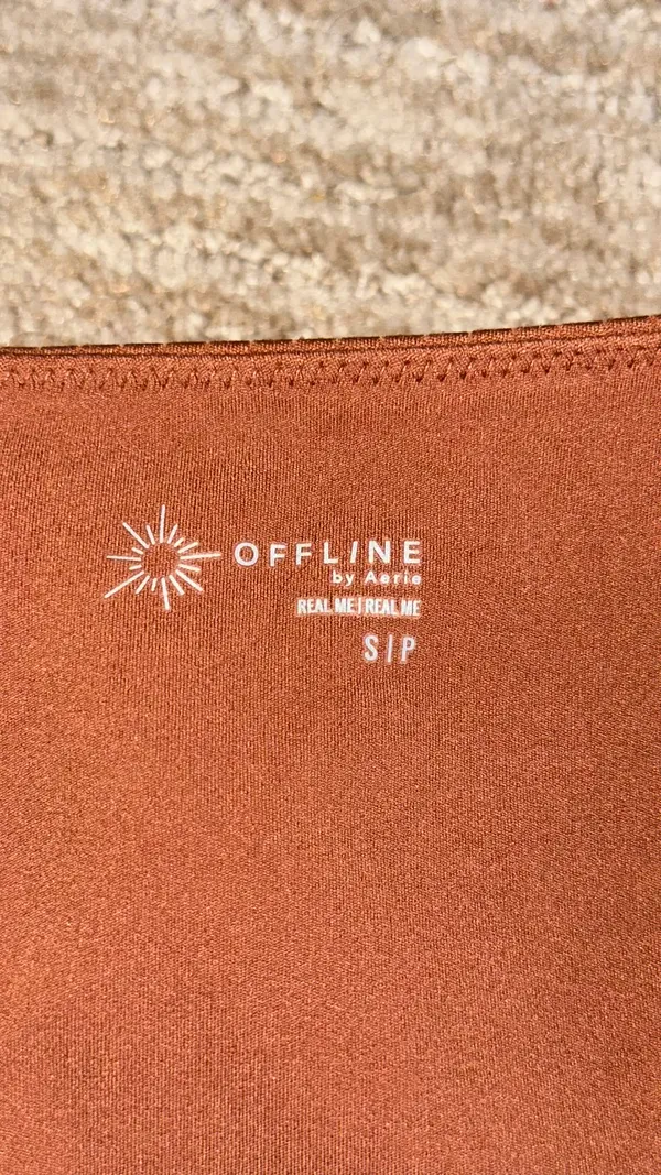 OFFLINE by Aerie Long Sleeve Cropped Seamless Ribbed - Image 2