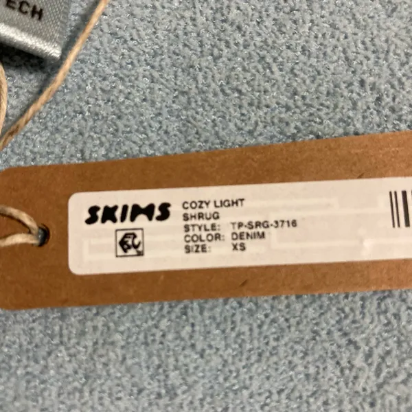 SKIMS Denim Cozy Knit Shrug XS - Image 3