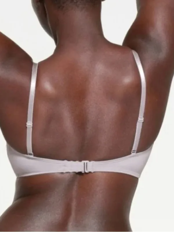 SKIMS 2Pcs SET Corset Bikini Top & Mid Waist Bottoms Chrome Size M - Image 4