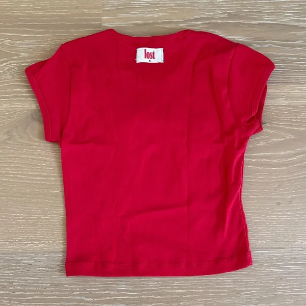 MGK Merch Lost Baby Im Rolling Stone Size S in Red White - Image 3