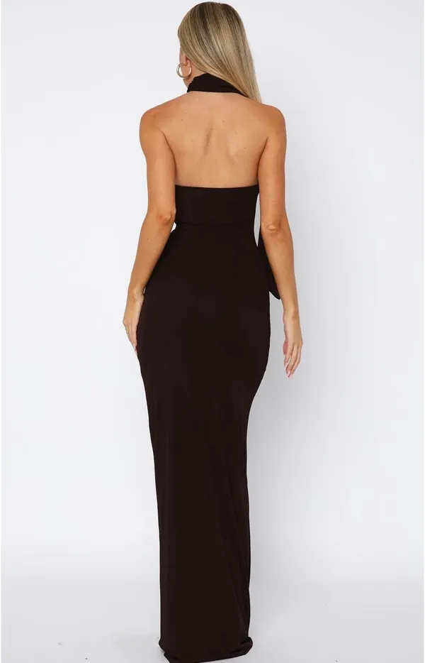 White Fox Boutique Maxi Dress Brown - Image 2