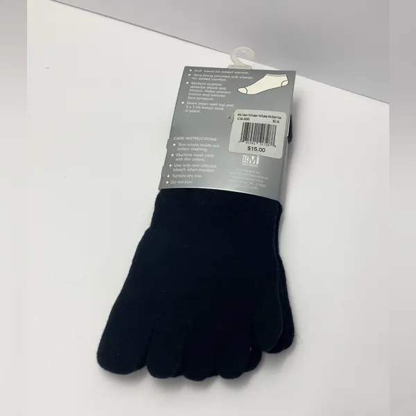 Challenge Yoga Pilates Dance Grip Socks 2 Pair Black - Image 2