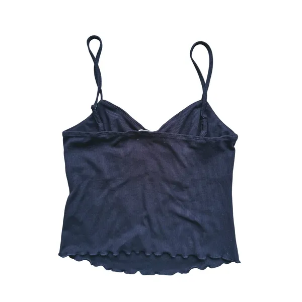 Rewind Y2K Coquette Babydoll Bow Tank Top Size Small Black Soft Gothic Romantic Doll - Image 2