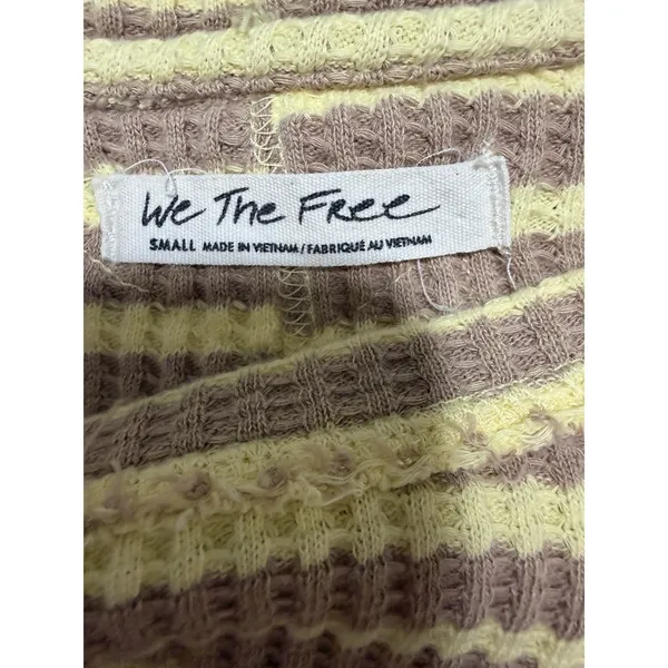 Free People We The Free Pretty Little Thermal Oat Combo-Elise Stripe Women's Size Small‎ - Image 11