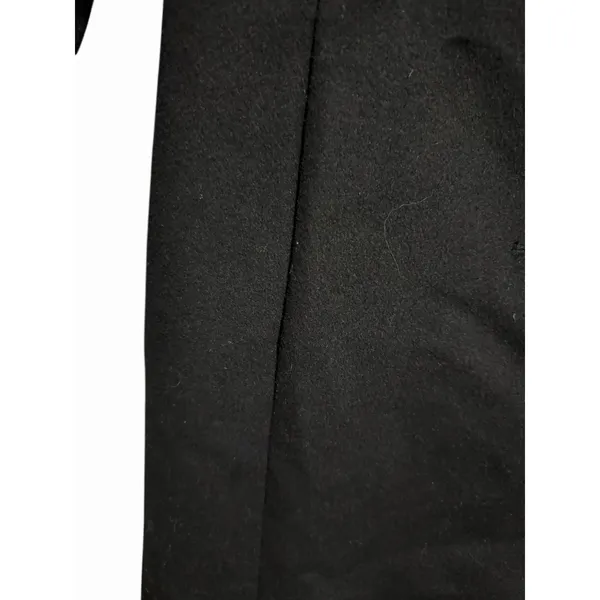 Lauren Ralph Lauren‎ Faux-Fur-Collar Wool Blend Coat Black Women's Size 4 - Image 9