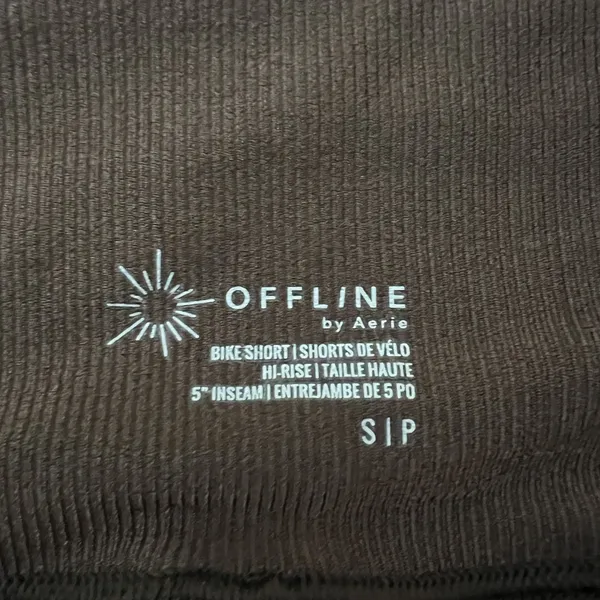 OFFLINE by Aerie Ribbed Seamless Bike Shorts Brown High Rise Athletic Size S - Image 4