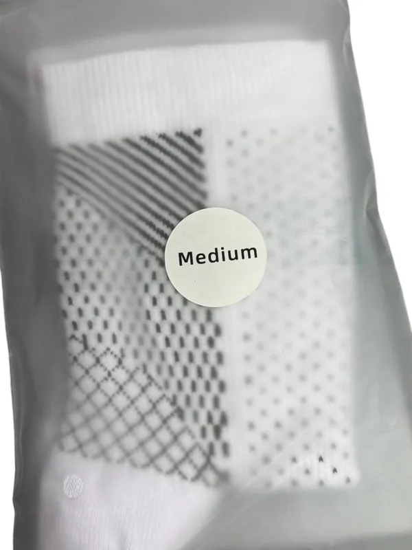 SoothRelieve Compression Socks Medium White Swelling Blood Flow Machine Washable - Image 5