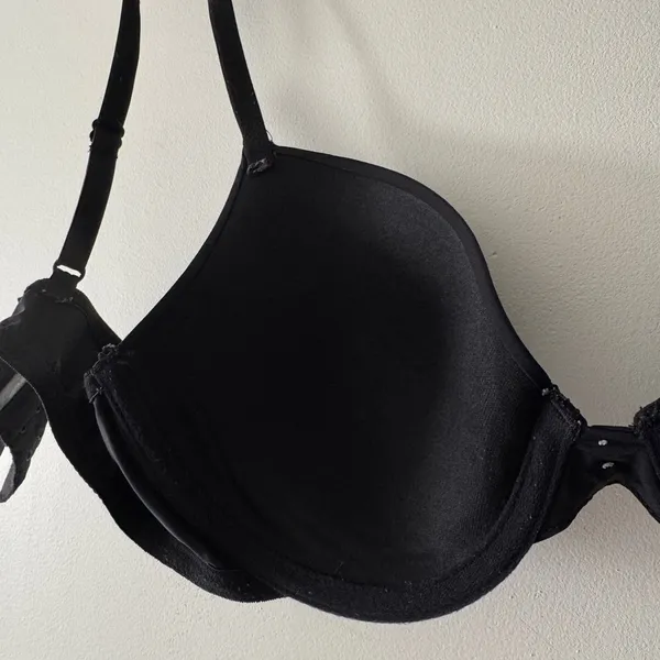 Aerie Black Bra‎ With Small Buttons 34C - Image 5