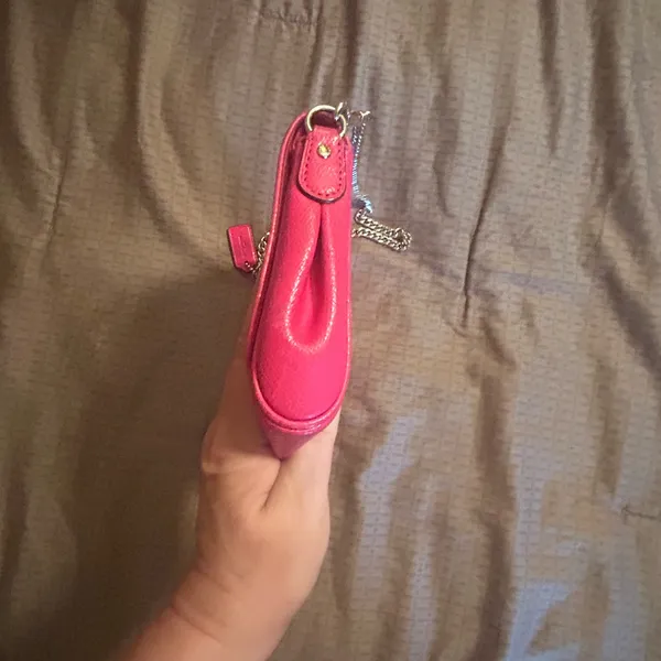 Coach Pink Leather Shoulder Bag - Image 6