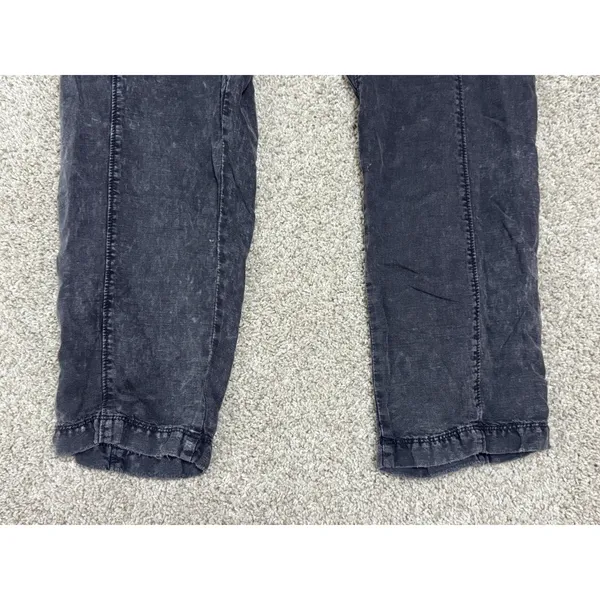 Free People Desert Daze Harem Pants Washed Denim Button Fly Cargo Size 4 - Image 7