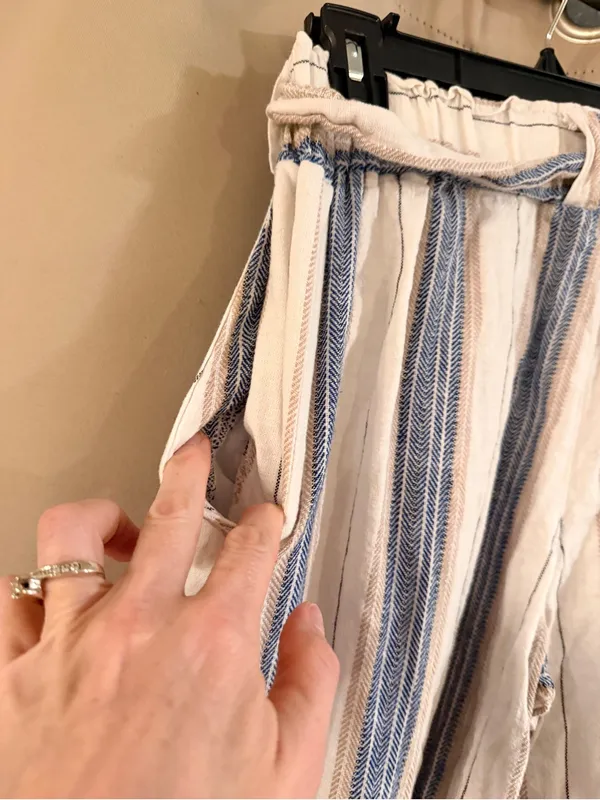 Indigo Rein Striped Wide Legs Pants - Image 4