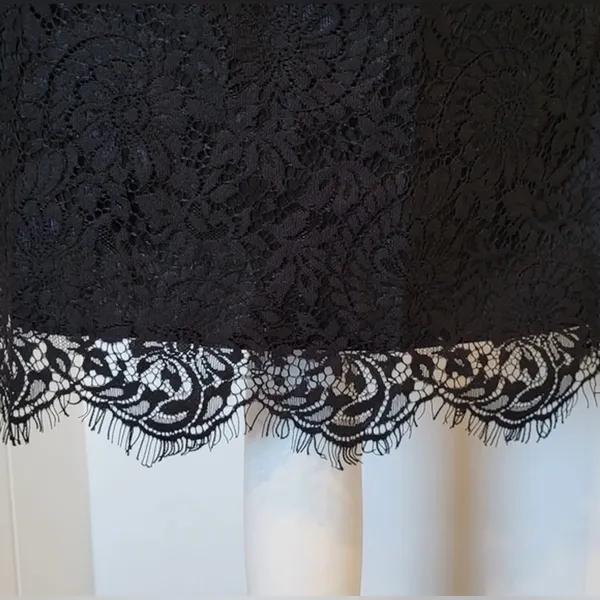Madewell Black Lace Off-The-Shoulder Mini Dress - Size 00 - Image 6