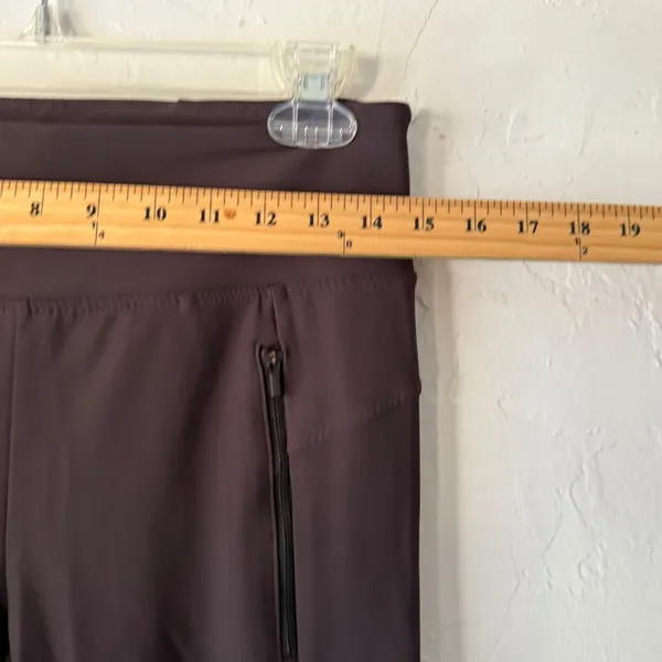Athleta Stallar Tight UPF Mocha‎ Brown Espresso High Rise Zipped Athleisure - Image 8