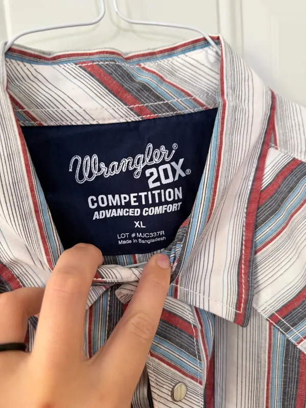 Wrangler 20x long sleeve pearl snap - Image 2