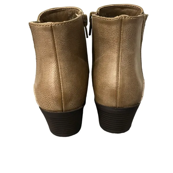 Frye & Co. JUDE Western Style Side Zip Ankle Boots Beige Taupe Sz 8.5M - Image 5