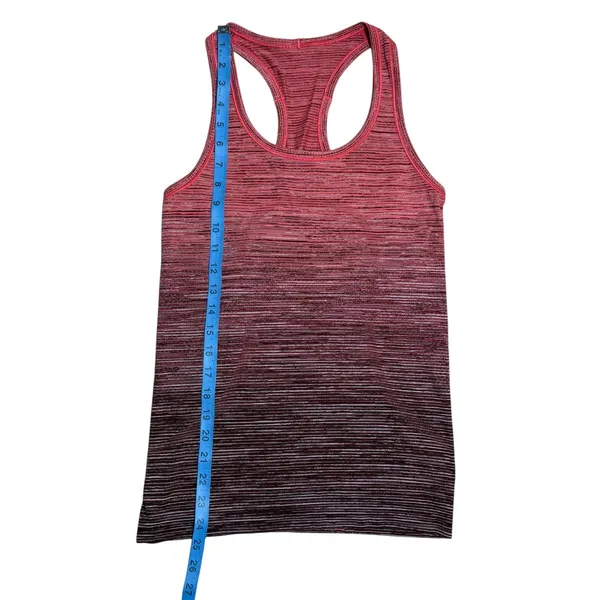 Lululemon Swiftly Tech 2.0 Racerback Tank Top Women's Ombre Red Black Activewear - Image 8
