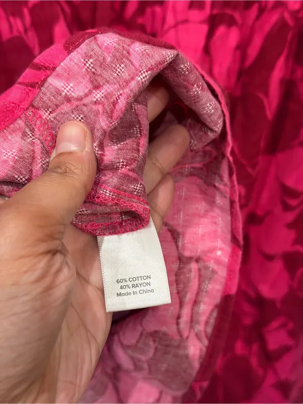 Evereve Anthropologie Floral Ruffle Sleeve Pink Mini Dress - Image 6