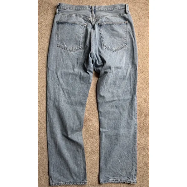 AGOLDE Size 31 Lightwash Button Fly Straight Leg Jeans - Image 6