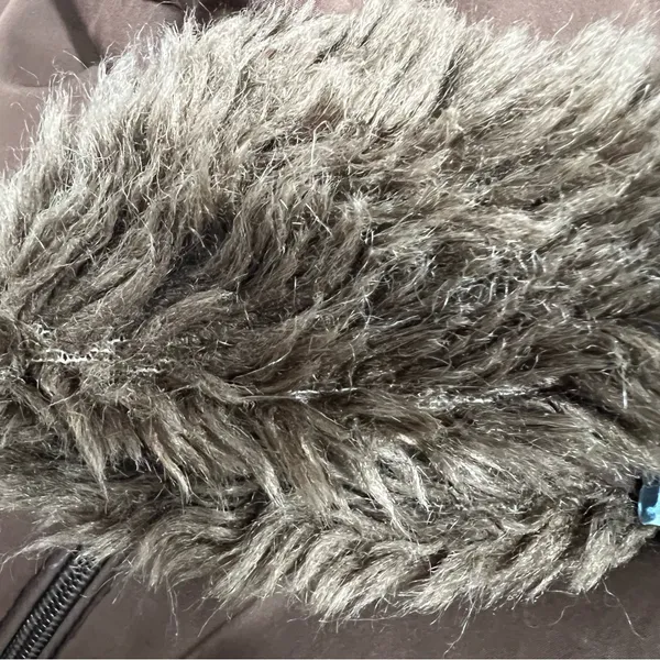 Ladies S Jane Ashley Jacket faux fur collar mixed media - Image 12